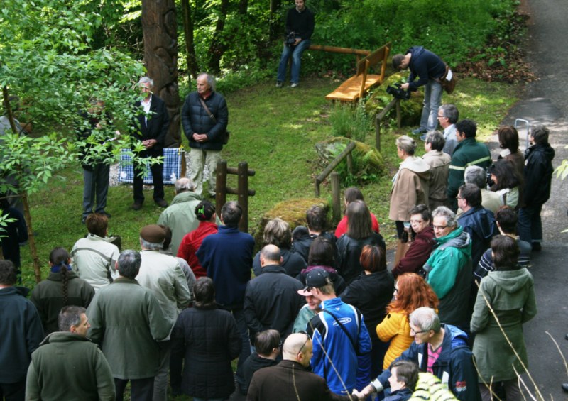 L'inauguration de "l'espace du totem", une réalisation du CAT d'Ingwiller profondément empreinte d'humanisme